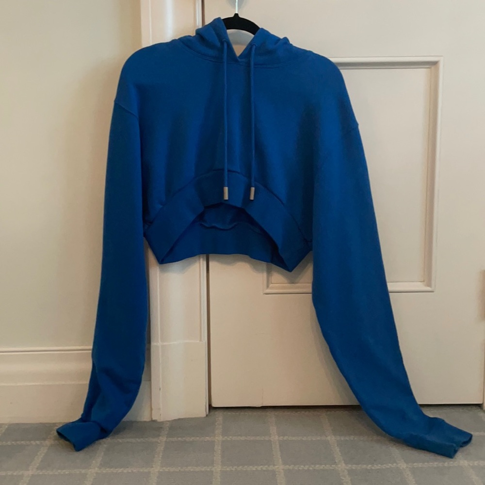 Off white cropped hoodie
